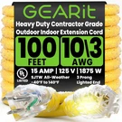 Gearit 100 Ft Extension Cords 10/3 Gauge Outdoor/indoor Sjtw Awg Prong Heav. Fixed Price $259.41.