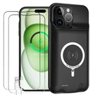 Battery Case For Iphone 15 Pro, Full Encircle 10000MAH High Capacity Rechargeabl. Fixed Price $62.82.