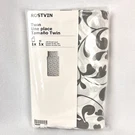 Ikea Rostvin Twin Duvet Cover & Pillowcase Set White Gray New. Fixed Price $20.00.