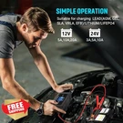 Yhchkj 12V/24V 0-20A Smart Battery Charger Lithium Agm Lead Acid Rv Marine Boat. Fixed Price $72.99.