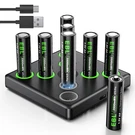 Ebl 8PCS1.5V Rechargeable Aa Batteries , 3500MWH Li-ion + Usb Charger Dock. Fixed Price $28.49.