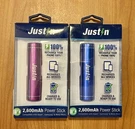 Lot Of Justin 2600MAH Power Stick Portable Phone Charger Battery Pack New. Fixed Price $19.99.
