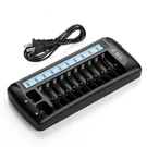 12 Bay Lcd Universal Battery Charger For Rechargeable Aaa 9V Nimh Nicd. Fixed Price $53.28.