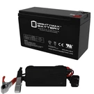 Mighty Max 12V 10AH Battery Replaces Vision F2, + Charger. Fixed Price $39.99.