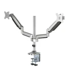 Siig Dual Monitor Stand For 13" 32", Premium Desk Mount With Usb, Audio Ports. Fixed Price $119.04.