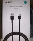 2-PACK Aukey 6FT Usb 2.0 To Nylon Braided Fast Charging Cable. Fixed Price $19.99.