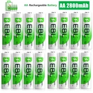 Lot Ebl Aa Rechargeable Batteries 1.2V 2800MAH Nimh Battery For Camera Led Light. Fixed Price $219.29.
