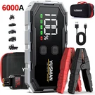 6000A Car Jump Starter 12V Battery Booster Power Bank Pack Smart Cable With Case. Fixed Price $49.99.
