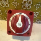 Blue Sea Systems 6007 300A On/off Battery Disconnect Switch Red. Fixed Price $17.00.