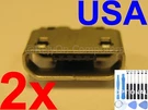 2X Oem Type Perfect Fit Micro Usb Charging Port Power Sync For Rca Tablet. Usa. Fixed Price $7.98.