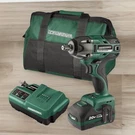 Masterforce 20-VOLT Cordless 1/2" Impact Wrench Kit Set Battery, Charger, Clip. Fixed Price $295.95.