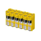 Storacell 12AACY By Powerpax Battery Caddy, Yellow, Holds Batteries. Fixed Price $13.89.