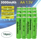 16PCS 3000MAH / Aaa 1.5V Rechargeable Alkaline Battery For Flashlight Rc Toys. Fixed Price $12.99.