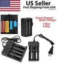 Li-ion Lithium Smart Charger 3.7V Slot For 16340/14500/26650 RCR123 Usa A+. Fixed Price $6.95.