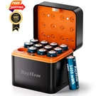Rayhom 12-PACK Rechargeable Lithium Batteries With Charger, 12AA+CHARGER. Fixed Price $70.98.