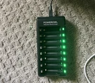 Powerowl 8 Bay Aaa Battery Charger, Usb High-speed Charging, Independent New. Fixed Price $20.77.