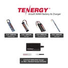 Tenergy 9.6V Nimh Airsoft 1600MAH & 2000MAH Battery Pack With Charger Option Lot. Fixed Price $18.99.