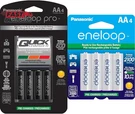 Eneloop Panasonic Pro 4AA 2600MAH Quick Charger Bundle With 2100 Cycle 2000M. Fixed Price $79.86.