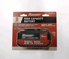 Bauer 20V 8.0 Ah High Capacity Lithium-ion Battery 2108C-B. Fixed Price $44.00.