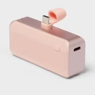 4200MAH Plug In Power Bank With Usb-c Connector- Heyday Peach: Rechargeable Por. Fixed Price $14.99.