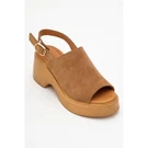 Forever & Always Shoes Power Leather Platform Wedge Sandals (women). Fixed Price $254.00.