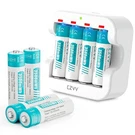 8PCS Czvv 3500MWH Rechargeable Aa Lithium Batteries 1.5V Battery With Charger. Fixed Price $47.97.
