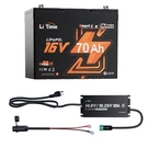 Litime 16V 30AH/70AH/100AH Bluetooth Fish Finder Lithium Battery LIFEPO4 IP65. Fixed Price $340.68.