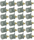 Pass & Seymour 210GCC75 1875W Gray Electric Polarized Grounding Adapters - 24 Pk. Fixed Price $38.90.