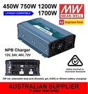 Meanwell Npb Battery Charger 450W 750W 1200W 1700W 12V 24V 48V 72V Variable New!. Fixed Price $429.66.
