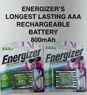 Energizer Power Plus Aaa 800MAH Pick 2-4 Or Rechargeable Batteries. Fixed Price $14.99.