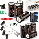 Ebl 16340 CR123A Usb Rechargeable Li-ion Battery 3VOLT For Arlo Camera Lot. Fixed Price $98.59.