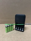 Amazon Basics Battery Charger For & Aaa Rechargeable 4-BAY, Black. Fixed Price $18.99.