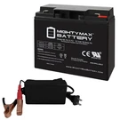 Mighty Max ML18-12F2 12V 18AH Rechargeable Sla Agm Battery + 4AMP Charger. Fixed Price $59.99.