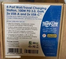 Tripp Lite Port 100W Usb-c & Usb-a Wall Travel Charger U280-W04-100C2G White. Fixed Price $49.89.