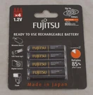 Fujitsu Nimh Rechargeable Battery Aaa 900MAH 4-PACK Batteries Made In Japan. Fixed Price $17.00.