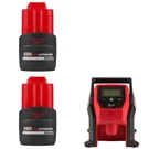 Milwaukee 48-11-2425 M12 CP2.5 BATTERY-2 Pack W/ Free 2475-20 Inflator. Fixed Price $191.44.
