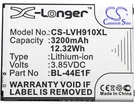 Cameron Sino 3.85V 3200MAH Li-ion Replacement Battery For Lg Mobile Phones. Fixed Price $32.65.
