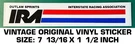 Outlaw Sprints Interstate Racing Asso - Vintage Original Vinyl Decal Sticker. Fixed Price $7.29.