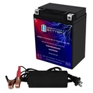 Mighty Max YTX14AH Battery Replaces Kawasaki 400 Mule Sx 17-24 + 12V 2AMP Chrger. Fixed Price $59.99.