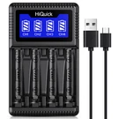 Hiquick 4 Bay Smart Lcd Charger For 1.2V Nimh Nicd Rechargeable Aa/aaa Batteries. Fixed Price $7.99.