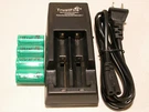 4 X CR123A Battery 3V Rechargeable + Trustfire TR-001 Charger. Fixed Price $19.95.