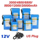 Rechargeable Li Battery 12V Dc Portable Pack With Us Plug Charger Switch. Fixed Price $56.99.