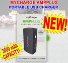 Mycharge Ampplus 3000MAH Portable Usb Charger Builtin Cable For Recharging. Fixed Price $17.77.