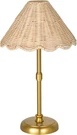 Cordless Rattan Table Lamp With Rechargeable Battery & 3-LEVEL Brightness. Fixed Price $83.99.