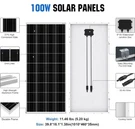 1PC 100 Watt Solar Panels 12 Volt Monocrystalline (we Ship To Guam & Pr Also). Fixed Price $119.99.