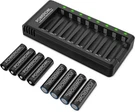 Rechargeable Aa Batteries With Charger, Powerowl 8 Of Pack, Black. Fixed Price $46.97.