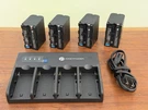 Firstpower Pack NP-F970 Batteries And 4-CHANNEL Charger Compatible. Fixed Price $50.00.