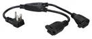 Qvs PPRT-ADPT2 Outletsaver Ac Power Splitter Adaptor 2XFEMALE 90 Degrees. Fixed Price $15.88.