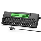 Hiquick 16+2 Bay Aaa 9V Battery Charger, Fast Charging For Nimh Black. Fixed Price $52.11.