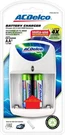 Acdelco And Battery Charger, Includes 2 Rechargeable Batteries. Fixed Price $12.99.